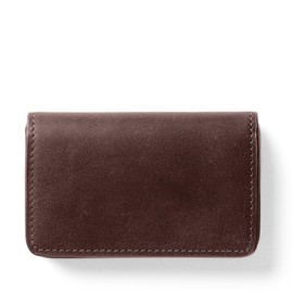 Leatherology Premium Mahogany Business Card Case, Magnetic Closure ID Holder, Full Grain Leather