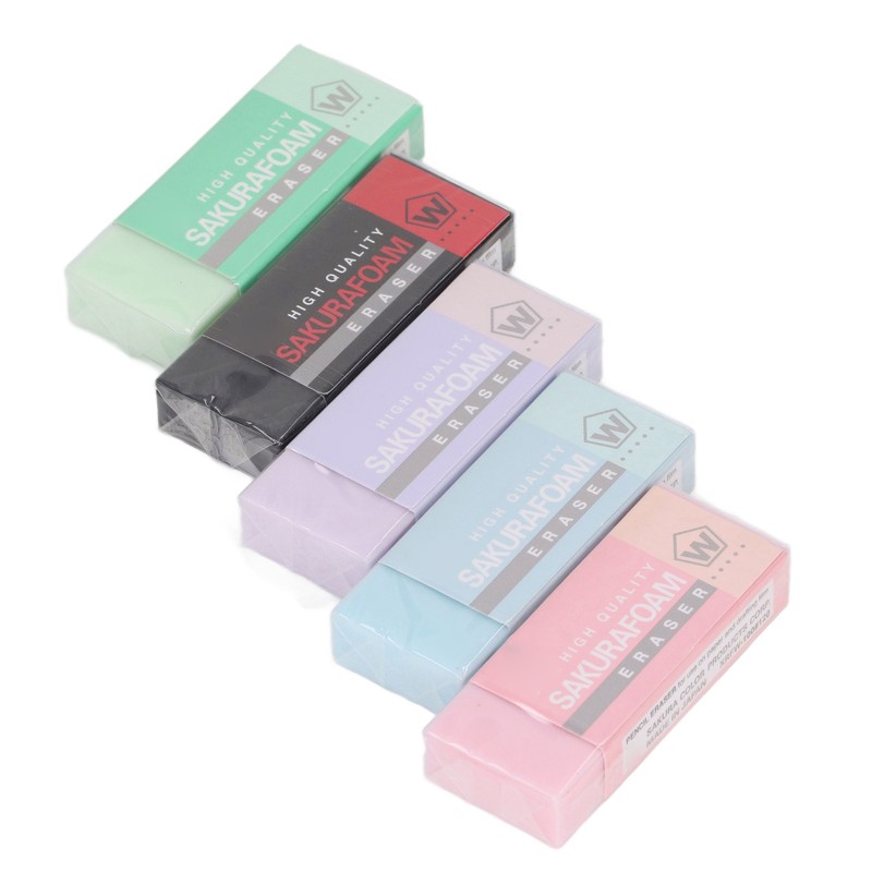5 Pcs Art Eraser Strong Cleaning Ability Colored Eraser for
