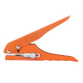 Colaxi Single Hole Puncher Edge Banding Punching Pliers Handheld Paper Punch Metal Hole Punching Pliers Hole Punch Tool for Paper Cards Art Project, 10mm