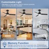 Breezary Ceiling Fans with Lights, 36 Inch Low Profile Ceiling
