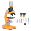 Kids Microscope Kit LED 1200X Microscope with Specimen Slides Science