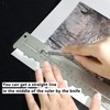 UPTTHOW Stainless Steel Metal Paper Tearing Ruler Craft Ruler for