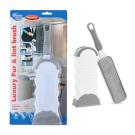 MiCasa SuCasa Reusable Lint Brush - Grey Dish Brush & Pet Hair Remover for Dog & Cat Hair - Perfect Lint Roller for Clothes, Furniture & Car - Non-Slip Handle & Large Surface