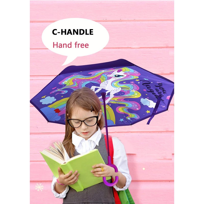 MRTLLOA 40/49/56 Inch Oversize Windproof Inverted Reverse Upside Down Umbrella,