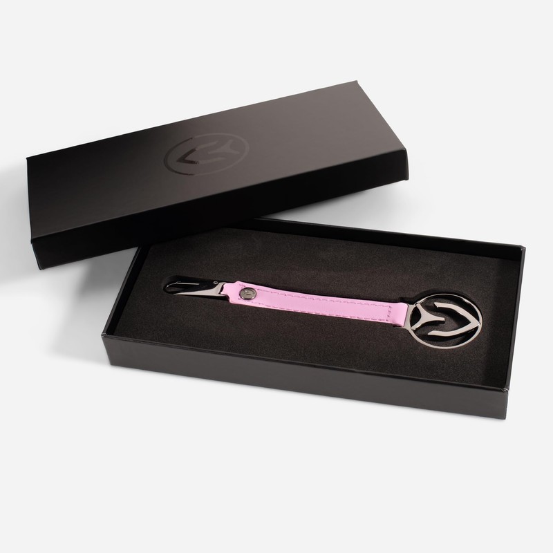 Bezel MEDALLION LOGO PULL Key Chain, Pink