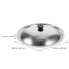 Stainless Steel Pot Lid, STOBAZA Universal Lid for Pots, Pans