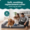 Furhaven Replacement Dog Bed Cover Two-Tone Faux Fur & Suede