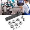Steel Knurling Tool 7 Pieces Diagonal Double Wheel Helical Spline