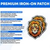 Cool Lion with Sunglasses Embroidered Patch, Lions Face Patches, Lion