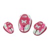 Efco Butterfly Set of 3 White/Pink 9 x 7 cm