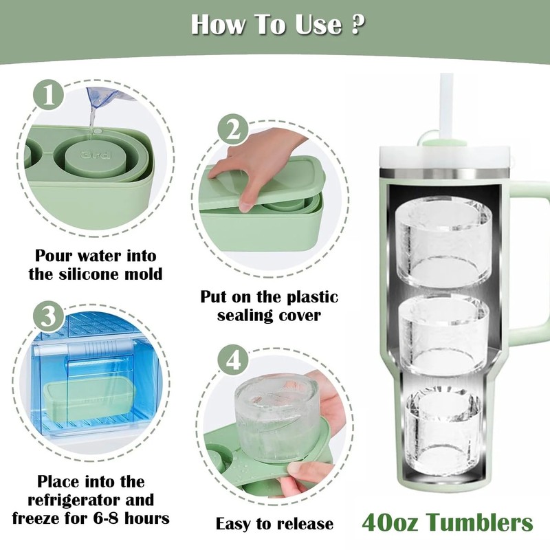 Cup Ice Cube Tray Accessories, Ice Cube Tray with Lid