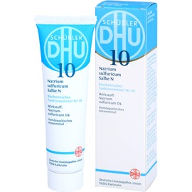 DHU Schuessler Salt No. 10 Sodium Sulfuricum N D4 - The Mineral Salt of Internal Cleansing - The Original, 50 g Ointment