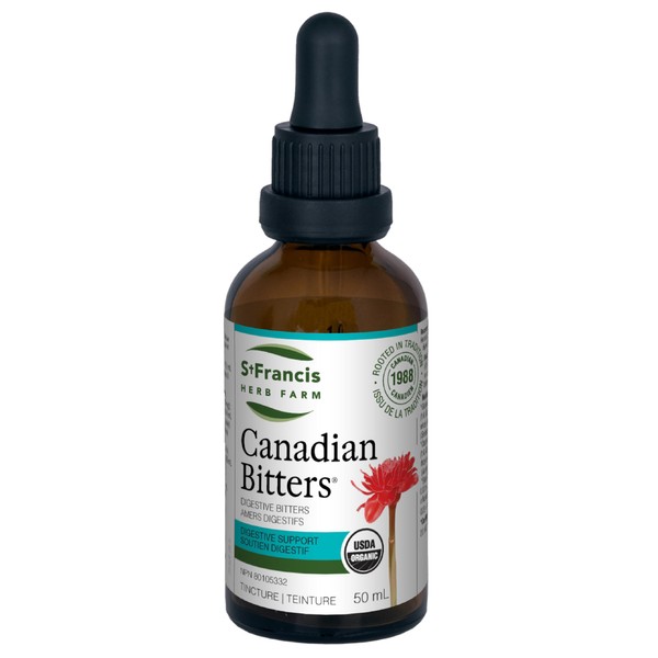 St. Francis Herb Farm Canadian Bitters® | Relieves Digestive Disturbances such as Gas, Bloating and Upset Stomach | (50ml)