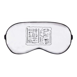 'Egyptian Hieroglyph Tablet' Sleep/Travel Eye Mask (EY00004410)