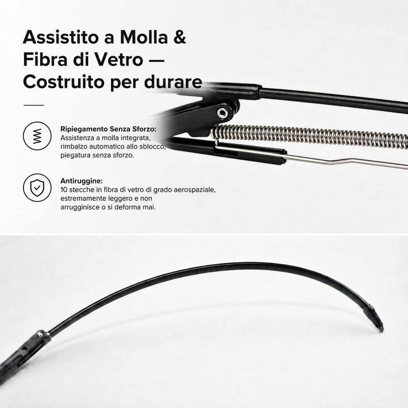 Zuquik Parasole per Auto a Ombrello 145 x 85cm con