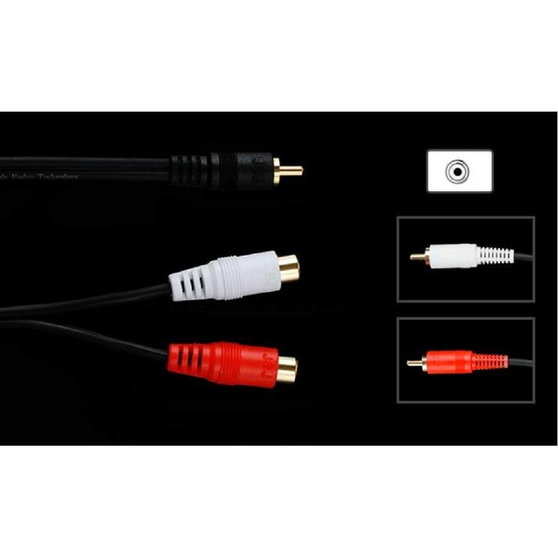 [WYVERN AUDIO #24] RCA Monaural Male to RCA Stereo Red-White