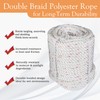 LABLT 5/8 inch Double Braided Polyester Rope, 150ft Arborist Bull