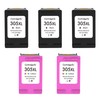 Cartridgeify 305 XL Colour Printer Cartridges Compatible with HP 305