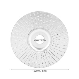 Disco para Tallar y Lijar Madera Accesorio de Pulido para Carpintería Compatible con Amoladora Angular Diámetro 100 mm