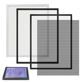 Solunex Premium Self-Adhesive Window Screen, High-Tensile Tear-Resistant Mesh with Hook & Sticky Tape, Heavy-Duty Bug Screen for Windows, Pet-Friendly, DIY Cut-to-Fit, Insect Protection (60 x 80)