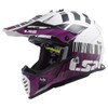 LS2 Helmets Gate Xcode Full Face Helmet (Gloss White Violet