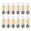 FLSNT B11 E26 Base LED Candelabra Light Bulbs 60W Equivalent,