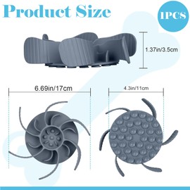 YanBous Anti-sling bowl insert for dogs and cats, with suction cups, slow feeding bowl made of silica gel, reduces overeating, improves digestion, cuttable, non-slip (without bowl)