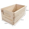 Wooden Open Crate Box 21 x 12 x 9 cm
