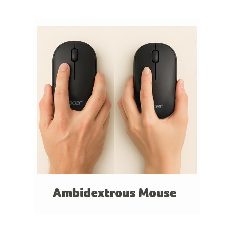 acer Computer Mouse Wireless, 2.4G Slim USB Wireless Mice with