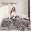 McJaw Electric Heated Blanket 84'' x 90'' Queen Size Flannel