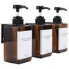 GOYISEE Shampoo and Conditioner Dispenser for Shower Wall 3 Chamber
