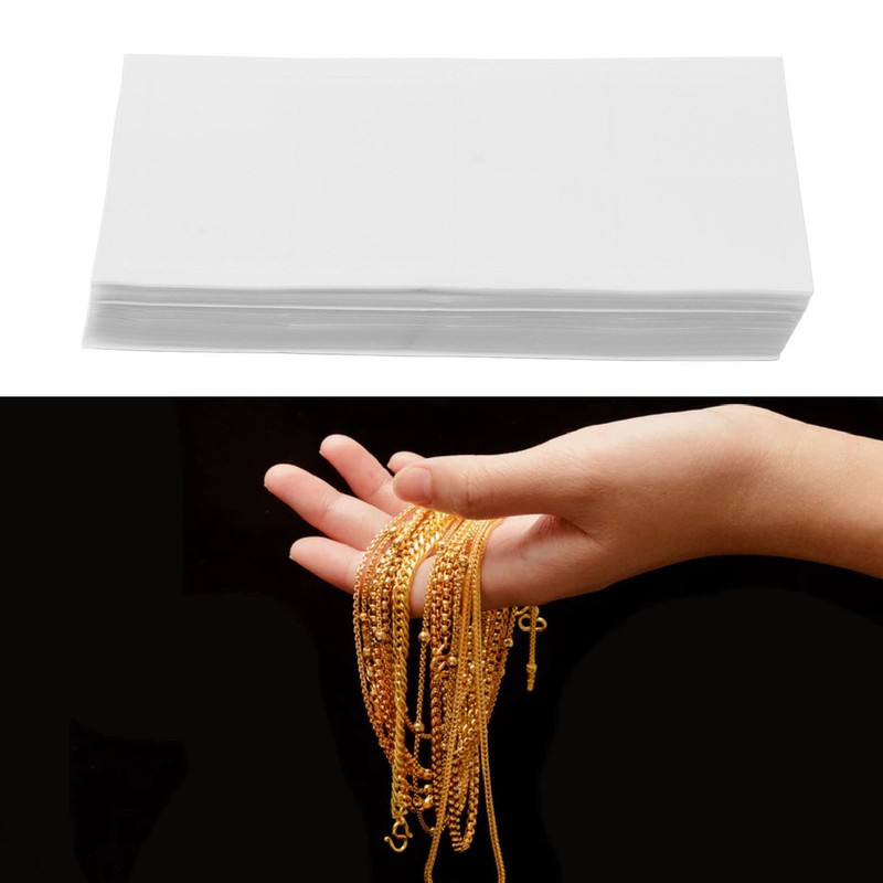 360Pcs Necklace Chain Adhesive Pouch Jewelry Display Bag Transparent PVC