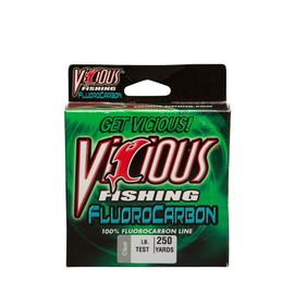 Vicious 200 Yard 10 Pound Test Fluorocarbon Fishing Line