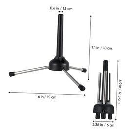 BESPORTBLE Portable Tripod Stand for Clarinet Flute Oboe Stable Instrument Holder for Musicians Easy to Carry for Performances and Practice Sessions