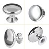 ShipeeKin 20 x Silver Polished Chrome Furniture Knobs, Cupboard Knobs,