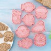 16Pcs Ocean Animal Cookie Cutters with Plunger Stamps Set, Fish,