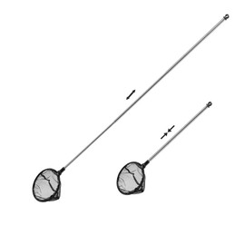Mogoko Aquarium Fish Net, Fine Mesh Net for Fish Tank, Telescopic Fish Net with Extendable Stainless Steel Long Handle