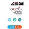 Avanti GOCUP Double Wall Insulated Travel Cup, 473ml / 16oz,