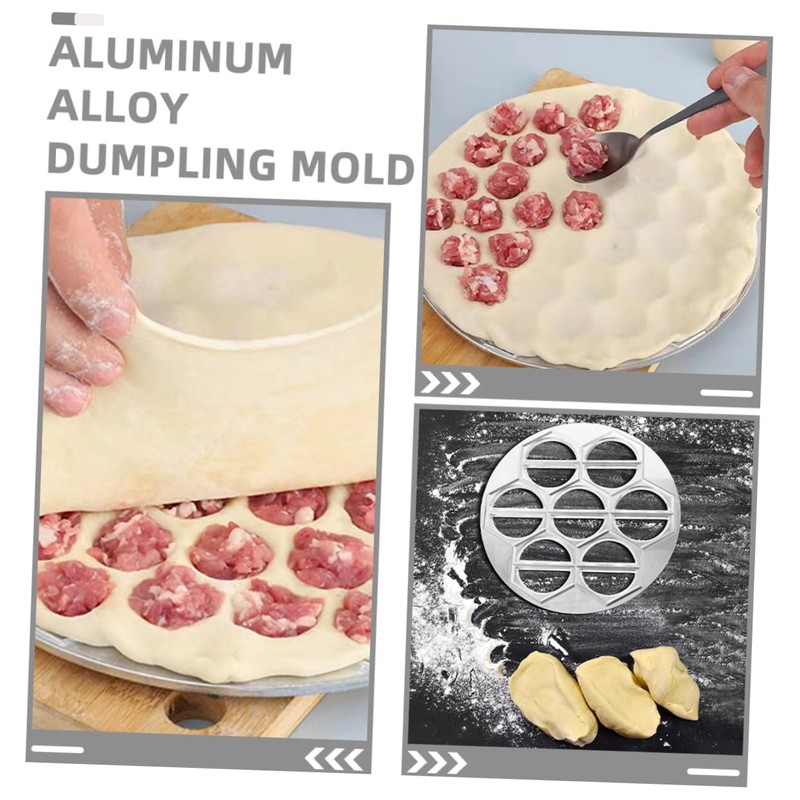 Zerodeko 2pcs Dumpling Maker Aluminum Mold Versatile Ravioli Wonton Press