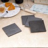 Creative Home Set of 4 Pieces Natural Slate Stone 4"