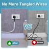 78" Cord Hider Wall, Self Adhesive Silicone Cord Covers for