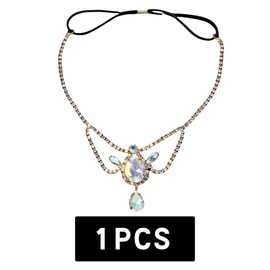 Headbands for Women - Elastic Head Chains Gold Headband Metal Chain Hair Band Wedding Hair Jewelry Festival 4214