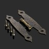 Dophee 8Pcs Hinges Retro Butt Hinges Antique Hinges Bronze with