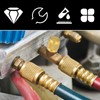1/4" Flare Caps, 10 Pcs Brass Compression Cap Stop Valve