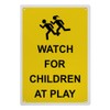 Watch For Children At Play Sign, 8.5 x 11 in"