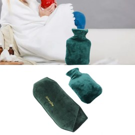 1000ml Hot Water Bottle, Hot Cold Therapies Hot Water Bottles Hot Water Bag with Waist Cover for Neck, Back, Shoulder Waist Warm