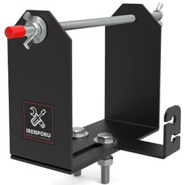 IRENPORU Adjustable Width (4.65"-9.54") Weed Wacker Trimmer Line Holder,Line Spool Rack,Supports 3 & 5 Pound Spools,with Mounting Hardware,for Landscape Trailer Organization Accessories