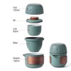 Mini Travel Ceramic Tea Pot Set Chinese Kung Fu Teapot,