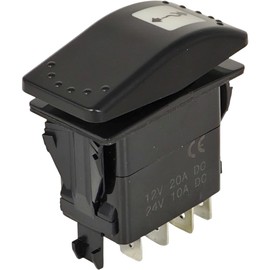 XYZIL 12V Winch Switch 710002052 Compatible with Can-Am 2011-2017 Commander Maverick Defender Traxter 800 1000 5 Pin (ON)-Off-(ON)