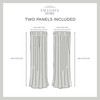EXCLUSIVE HOME Loha Linen Grommet Top Curtain Panel Pair, 54"x108",